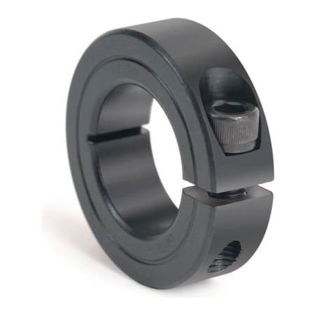 Climax Metal One-Piece Clamping Collar, 2-1/2", Black Oxide Steel 1C-250